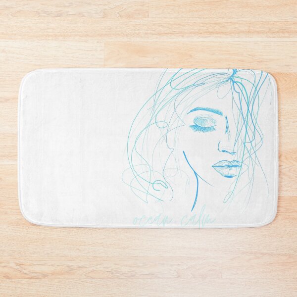 Item preview, ocean calm girl face outline designed and sold by Sheen-designs.
