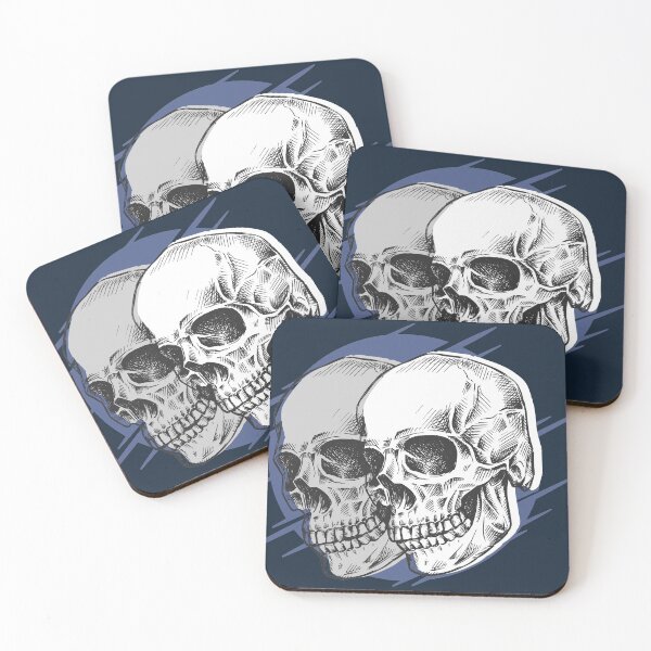 Item preview, Dual Skull Sketch Graphic designed and sold by SLAG-Creative.