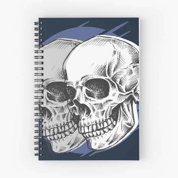 Item preview, Dual Skull Sketch Graphic designed and sold by SLAG-Creative.