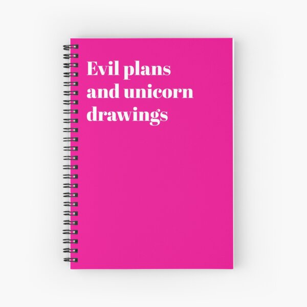 Pink Evil Eye Spiral Sketchbook Notebook