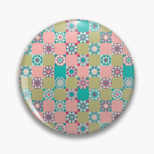 Item preview, Abstract Flower Patchwork Pattern Artwork 01 Color 02 designed and sold by Stefanie Boike.