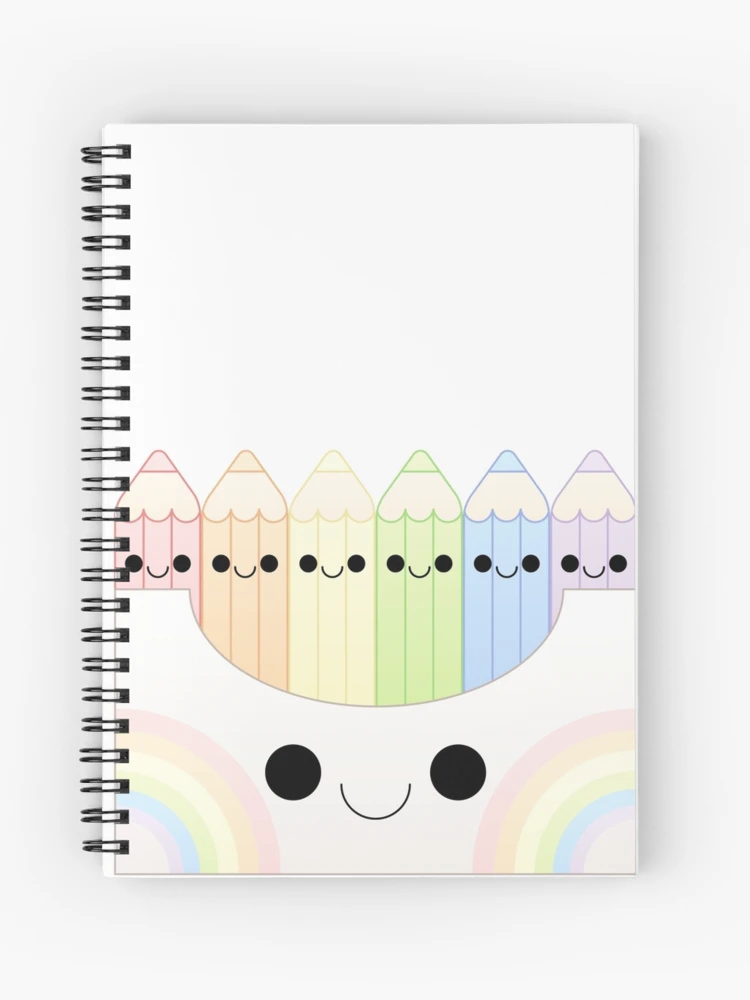 Cahier à spirale for Sale avec l'œuvre « Pastel Kawaii » de l