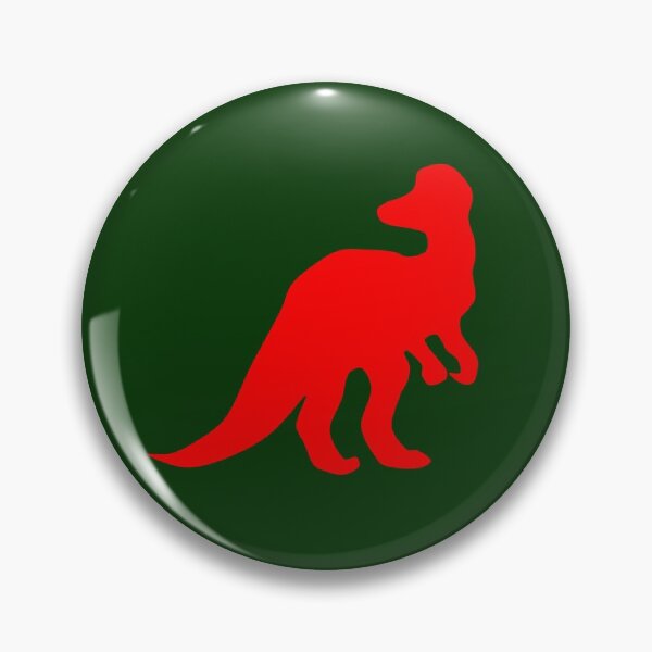 Item preview, red pachycephalosaurs designed and sold by Broken Antler Designs .
