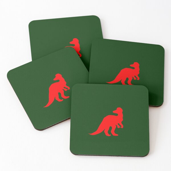 Item preview, red pachycephalosaurs designed and sold by Broken Antler Designs .