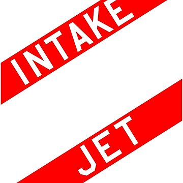 Artwork thumbnail, DANGER Jet Intake, Jet Fighter warning sign 2 Sides 2 Colors by ARTsPlural
