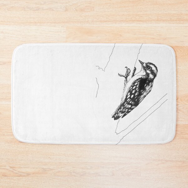 Item preview, Downy Woodpecker Drawing designed and sold by LauraWolfArtist.