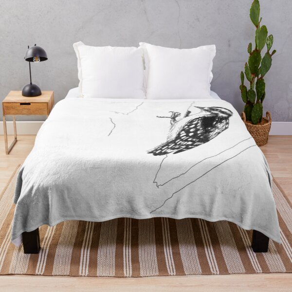 Item preview, Downy Woodpecker Drawing designed and sold by LauraWolfArtist.