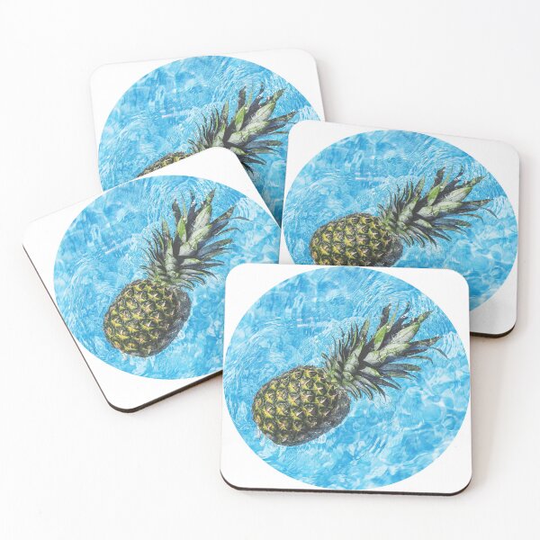 Item preview, Pineapple in blue water designed and sold by SHDigital.