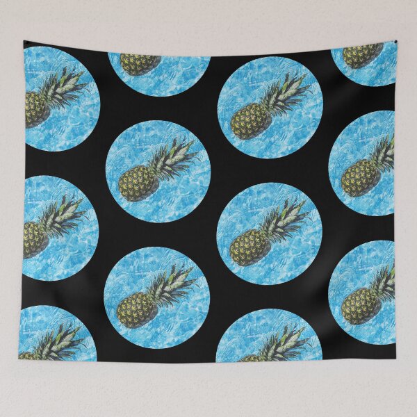 Item preview, Pineapple in blue water designed and sold by SHDigital.