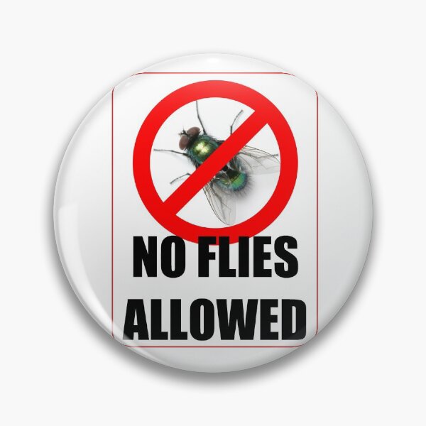 Item preview, No Flies / Wasps Allowed Stickers designed and sold by loganferret.