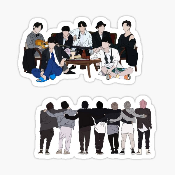 BTS 7 Printable Sticker Bundle INSTANT Download 