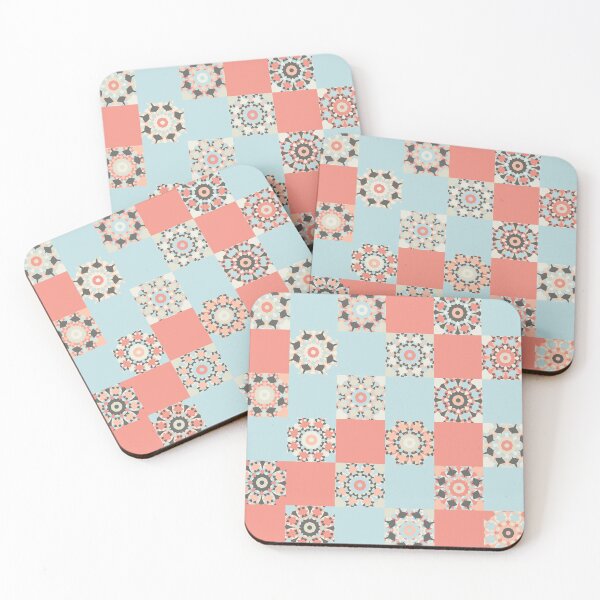 Item preview, Abstract Flower Patchwork Pattern Artwork 01 Color 04 designed and sold by Stefanie Boike.