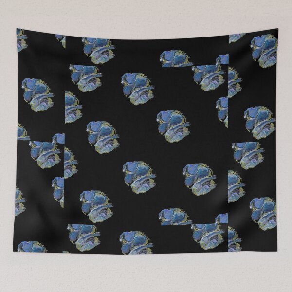 Item preview, Blue Jewel fish transparent pattern designed and sold by Brain Dead Philosophy .