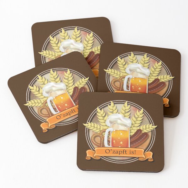 Item preview, Oktoberfest Beer Sausage Pretzel Logo designed and sold by HolidayBug.