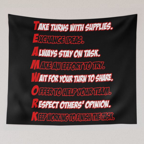 Item preview, Teamwork Acrostic Poem designed and sold by Fashimation20.