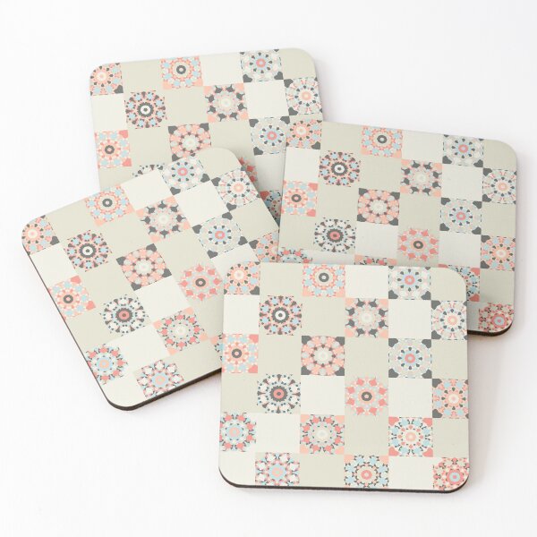 Item preview, Abstract Flower Patchwork Pattern Artwork 01 Color 05 designed and sold by Stefanie Boike.