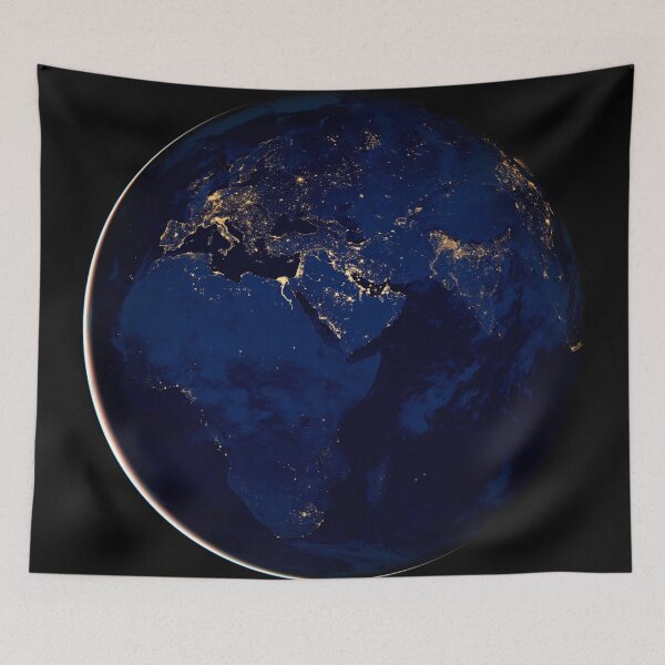 Item preview, Earth at Night Photo from NASA  designed and sold by ElishaKayne.