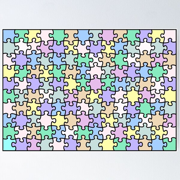 Item preview, Jigsaw puzzle pastel colours designed and sold by Graphics By Craig.