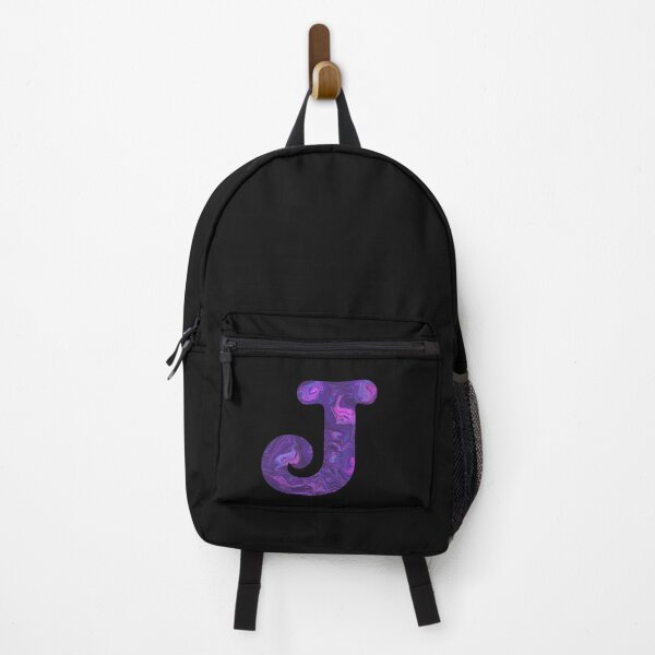 Item preview, Letter J Alphabet Purple Marble Abstract Monogram designed and sold by AMSonArt.