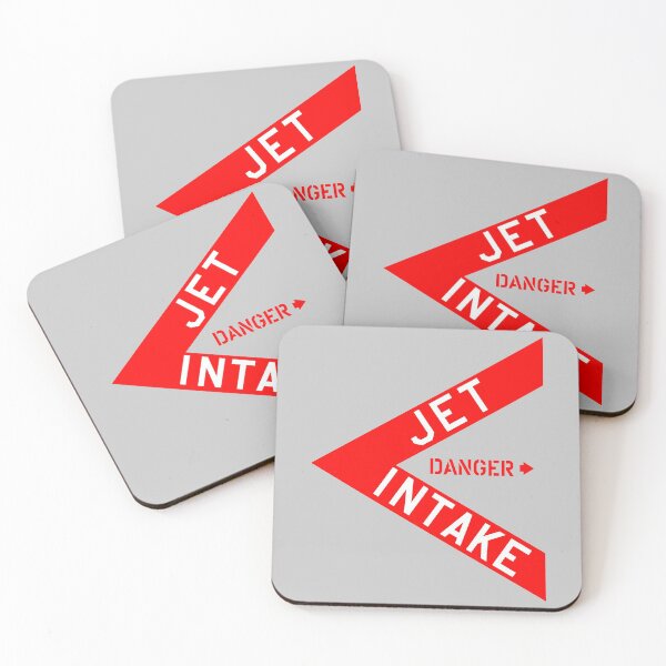 Item preview, DANGER Jet Intake, Jet Fighter warning sign (Side A) Right Side (2 Colors) designed and sold by ARTsPlural.