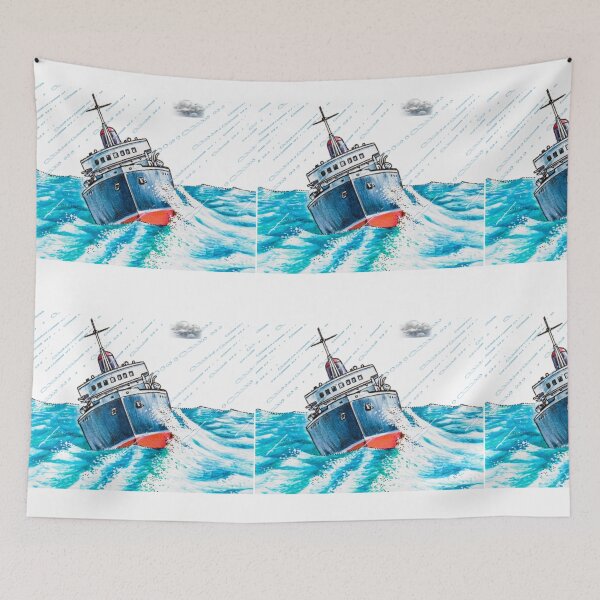 Item preview, Lurching Ship in typhoon lovely design... designed and sold by VIVEK KUMAR RAI.