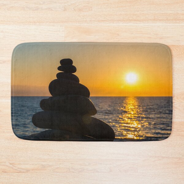 Item preview, Pebble Stack Sunset at Trefor 2 designed and sold by LluniauDafyddEm.