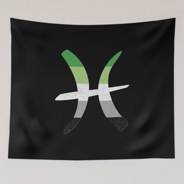 Item preview, Aromantic Pisces Pride Flag Zodiac Sign designed and sold by Patrick Hiller.