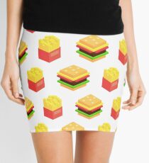 Burgers x Fries Mini Skirt