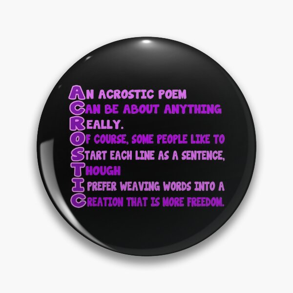 Item preview, Purple Acrostic Poem designed and sold by Fashimation20.
