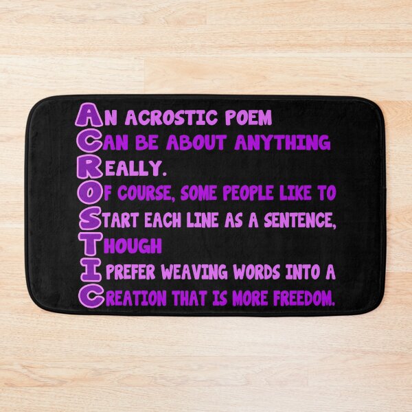 Item preview, Purple Acrostic Poem designed and sold by Fashimation20.