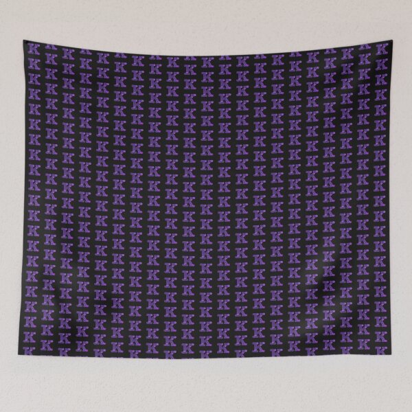 Item preview, Letter K Alphabet Purple Marble Abstract Monogram designed and sold by AMSonArt.