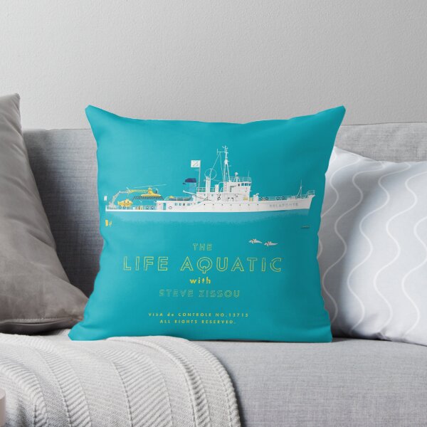 The Life Aquatic with Steve Zissou Throw Pillow