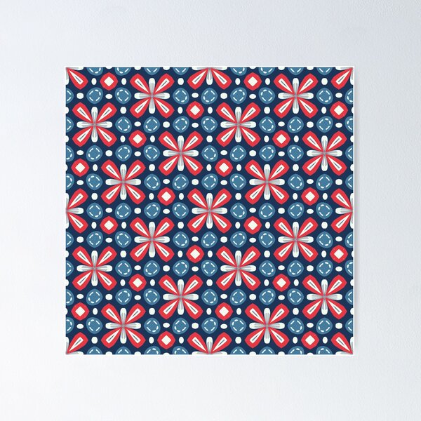 Artikelvorschau, American USA Geometric Series in Red, White and Blue Patriotic Patterns entworfen und verkauft von cozycaroline.