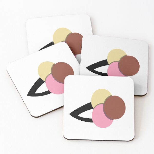 Item preview, Neapolitan ice-cream hairclip  designed and sold by beckyhowling.