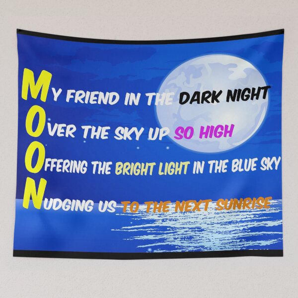 Item preview, Blue Moon Acrostic Poem designed and sold by Fashimation20.
