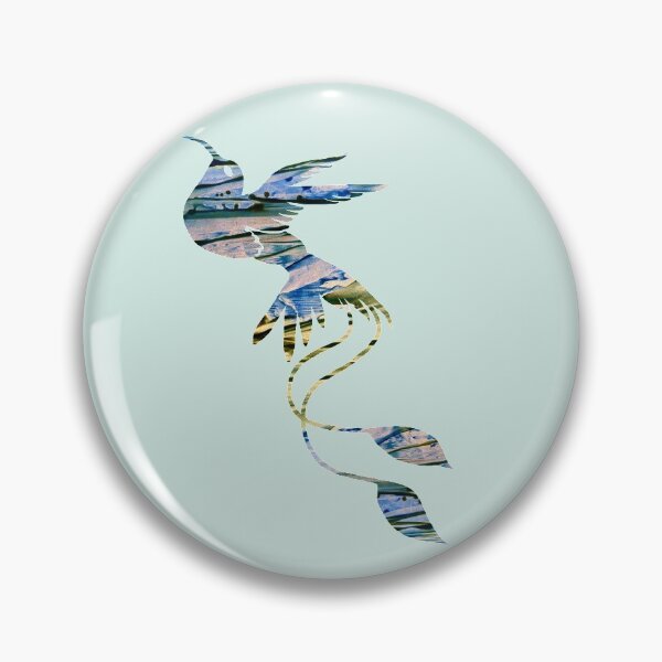 Item preview, The crying waterfall abstract hummingbird  designed and sold by TitaCris.