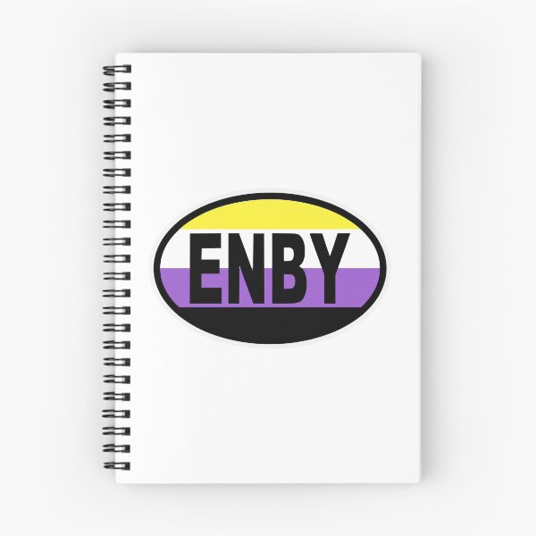 Item preview, Non Binary nonbinary non-binary enby Pride Flag Oval Bumper Sticker designed and sold by cangurojoe.
