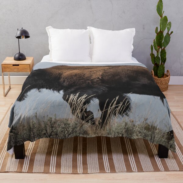 Item preview, Panoramic,widescreen prints, Tapestries,Tapestry,throw blankets,bison,animal, animals,bison wall art,,bison artwork designed and sold by eyesight4vision.
