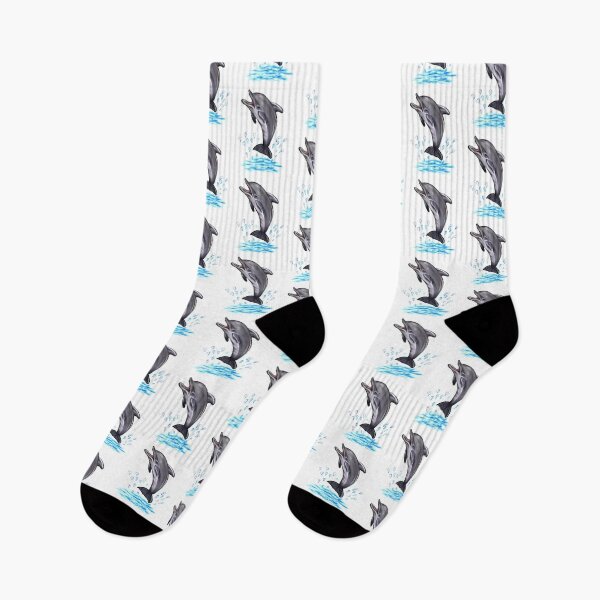 Item preview, Cute dolphin making a splash.  Playful Dolphins designed and sold by Artonmytee.