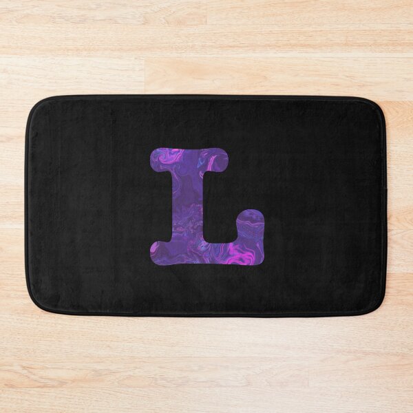 Item preview, Letter L Alphabet Purple Marble Abstract Monogram designed and sold by AMSonArt.