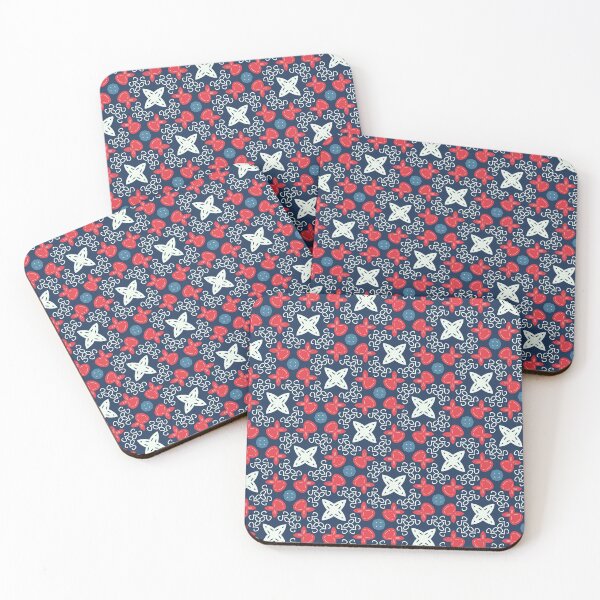 Item preview, American USA Geometric Series in Red, White and Blue Patriotic Patterns designed and sold by cozycaroline.