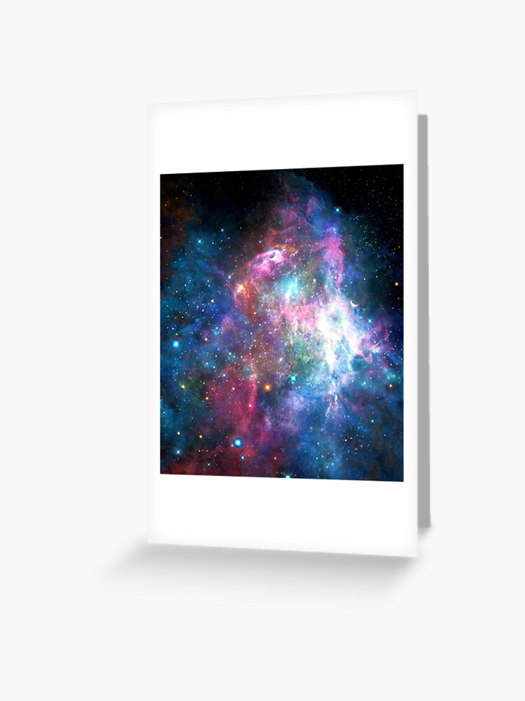 Galaxy Watercolor Postcards Set of 5 Nebula Art Aurora Northern