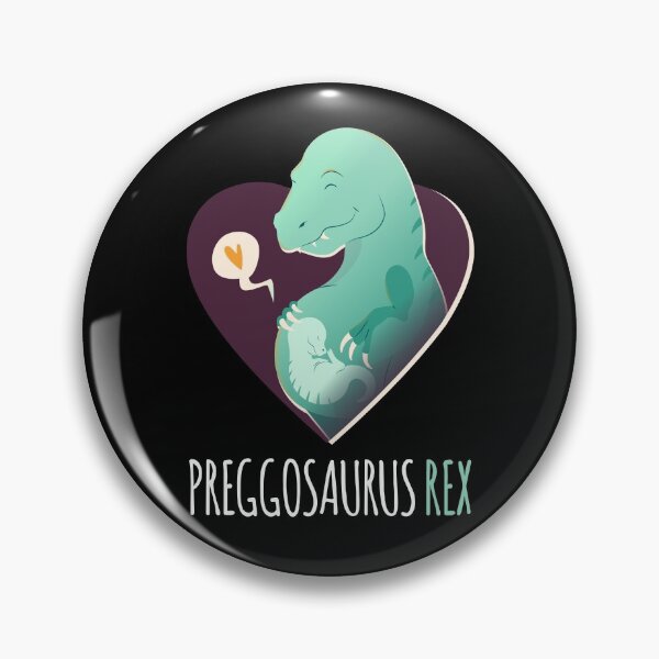 Item preview, Funny T Rex Dinosaur Baby Pregnancy Announcement Preggosaurus designed and sold by Bonehead Creations.