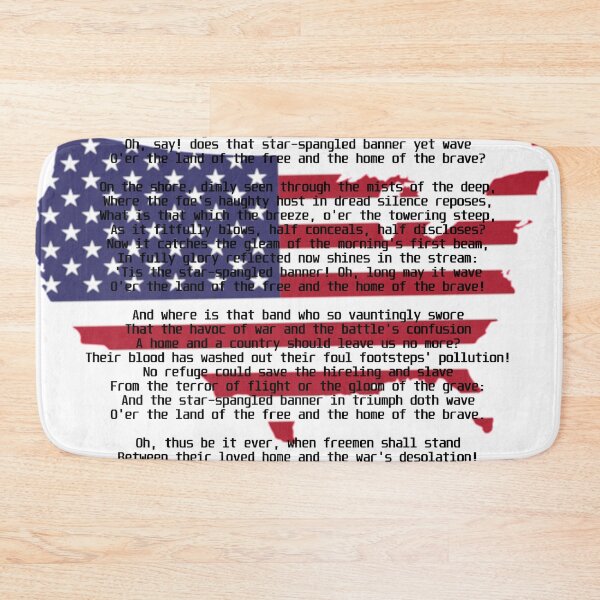 Item preview, Usa flag with Anthem designed and sold by TheContactor.