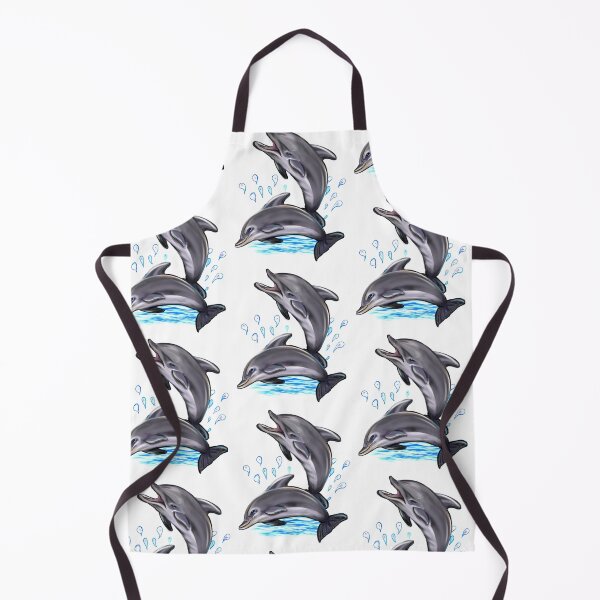 Item preview, Cute dolphins making a splash. Playful Dolphins designed and sold by Artonmytee.