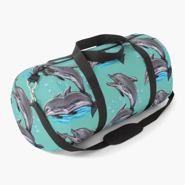 Item preview, Cute dolphins making a splash. Playful Dolphins designed and sold by Artonmytee.
