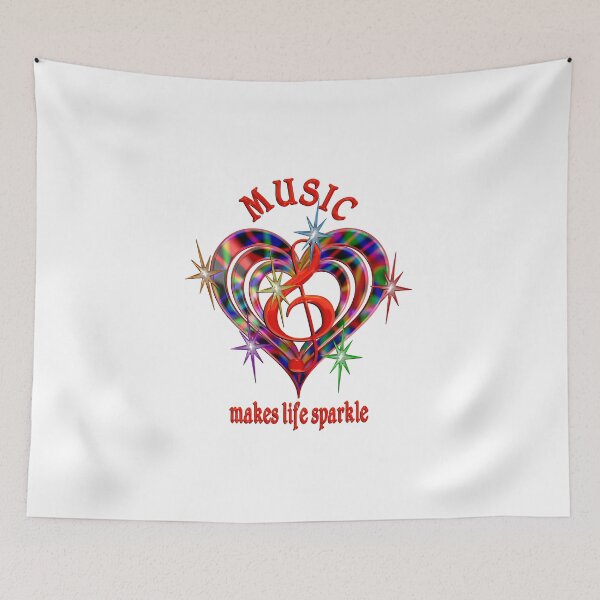Item preview, Music Makes Life Sparkle designed and sold by CoolDoodles.