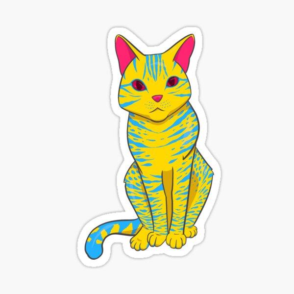 Pansexual Pride Cat Sticker For Sale By Inexcomet Redbubble 3050