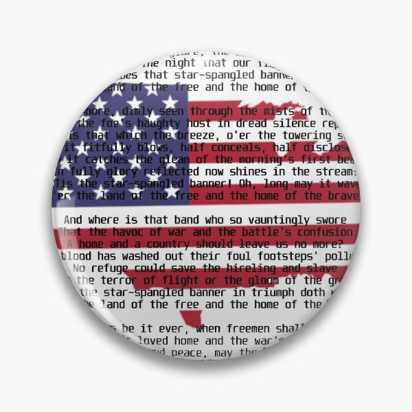 Item preview, Usa flag with Anthem designed and sold by TheContactor.