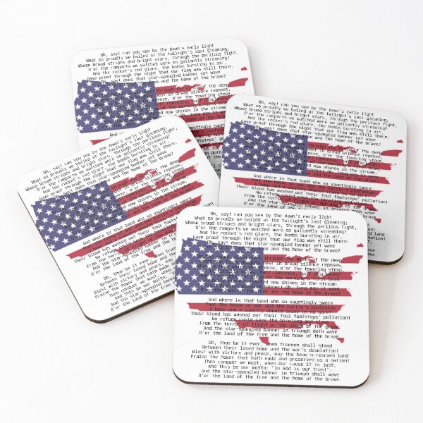 Item preview, Usa flag with Anthem designed and sold by TheContactor.